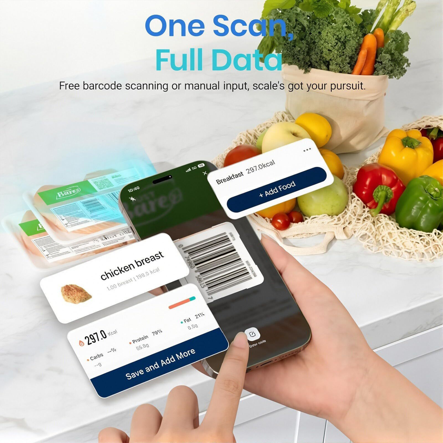 ProWeigh Smart Digital Kitchen Scale